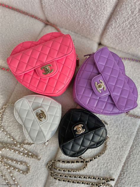 chanel heart bags